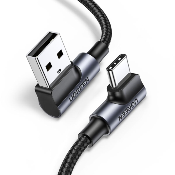 UGREEN US176 Cable Curvo USB A/USB C 3A 30W MAX 2MT- US176-20857 - Imagen 2